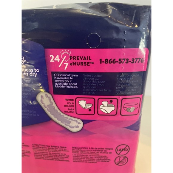 Prevail Daily Ultra Thin Pads Incontinence for Bladder Leaks 30ct New in Package - Picture 8 of 8